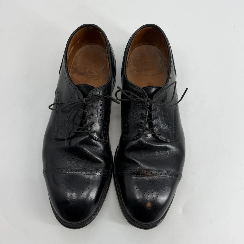 Allen Edmonds Colton Cap Toe Oxfords‎ Black Leather Men's 11 EEE USA